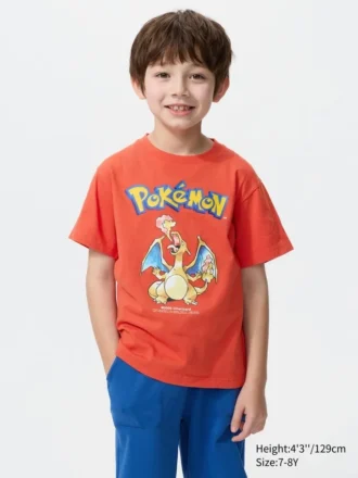 T-shirt con stampa grafica Pokamon Ut per bambini