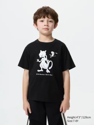 T-shirt con stampa grafica Pokamon Ut per bambini