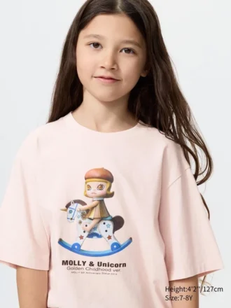 T-shirt con stampa Pop Mart UT per bambini