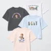 T-shirt con stampa Pop Mart UT per bambini T-shirt con stampa Pop Mart UT per bambini