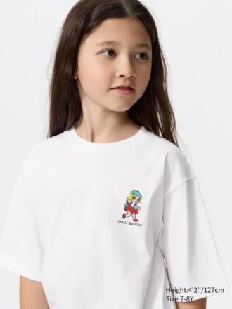 T-shirt con stampa Pop Mart UT per bambini