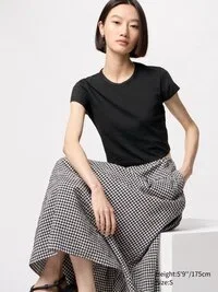 T-shirt corta AIRism Soft da donna