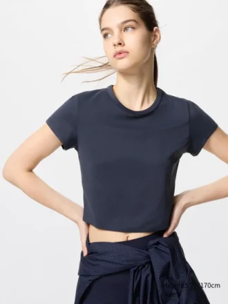 T-shirt corta AIRism Soft da donna