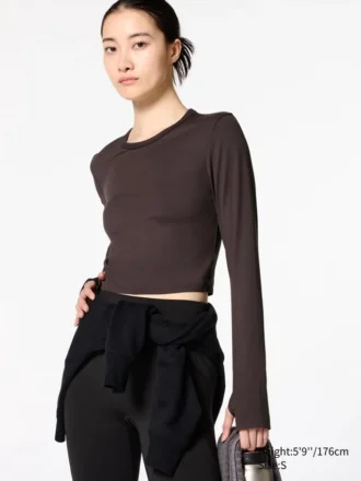 T-shirt corta da donna Ultra Stretch AIRism | Maglie a manica lunga