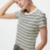 T-shirt corto da donna | A righe T-shirt corto da donna | A righe