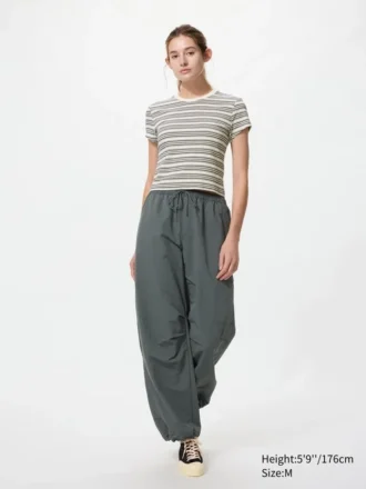 T-shirt corto da donna | A righe
