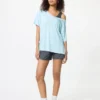 T-shirt da donna AIRism con scollo a V e vestibilità comoda | 2 Way T-shirt da donna AIRism con scollo a V e vestibilità comoda | 2 Way