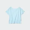 T-shirt da donna AIRism con scollo a V e vestibilità comoda | 2 Way T-shirt da donna AIRism con scollo a V e vestibilità comoda | 2 Way
