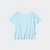 T-shirt da donna AIRism con scollo a V e vestibilità comoda | 2 Way T-shirt da donna AIRism con scollo a V e vestibilità comoda | 2 Way