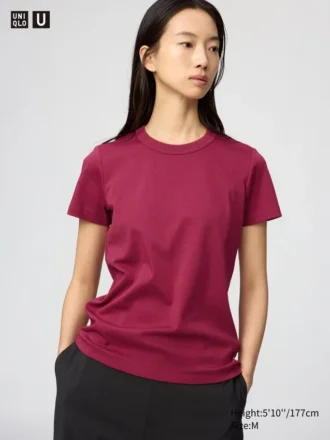T-shirt da donna con collo rotondo