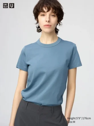 T-shirt da donna con collo rotondo