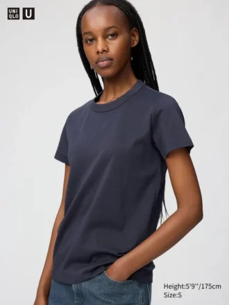T-shirt da donna con collo rotondo