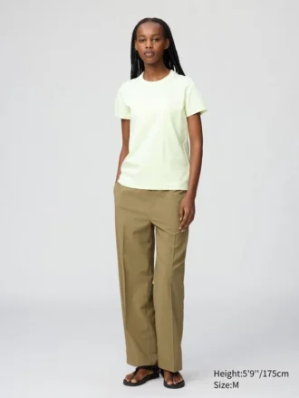 T-shirt da donna con collo rotondo