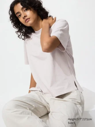 T-shirt da donna in cotone AIRism