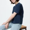 T-shirt da donna in cotone AIRism T-shirt da donna in cotone AIRism