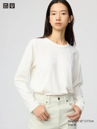 T-shirt da donna in cotone Supima Cotton | Maglie a manica lunga