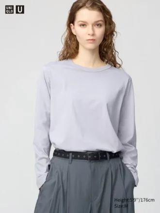 T-shirt da donna in cotone Supima Cotton | Maglie a manica lunga