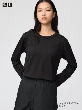 T-shirt da donna in cotone Supima Cotton | Maglie a manica lunga
