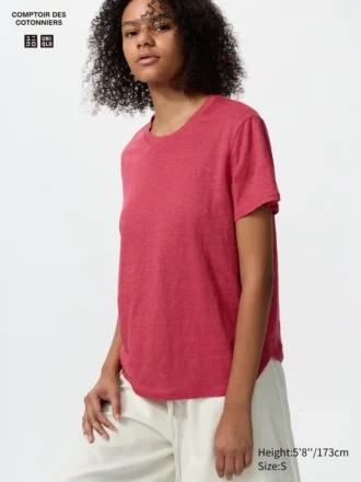T-shirt da donna in lino