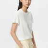 T-shirt da donna in lino T-shirt da donna in lino