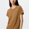 T-shirt da donna in lino T-shirt da donna in lino