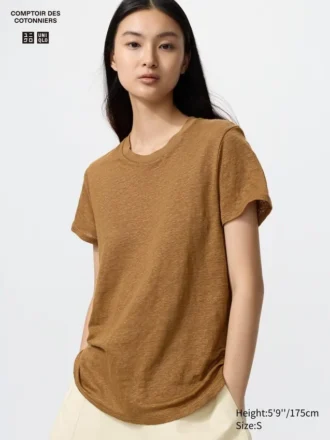 T-shirt da donna in lino