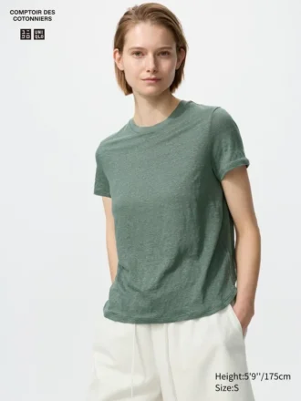 T-shirt da donna in lino