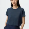 T-shirt da donna in lino T-shirt da donna in lino