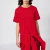 T-shirt da donna in maglia dal taglio ampio T-shirt da donna in maglia dal taglio ampio