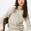 T-shirt da donna in tessuto waffle