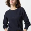 T-shirt da donna in tessuto waffle | Maglie a manica lunga T-shirt da donna in tessuto waffle | Maglie a manica lunga
