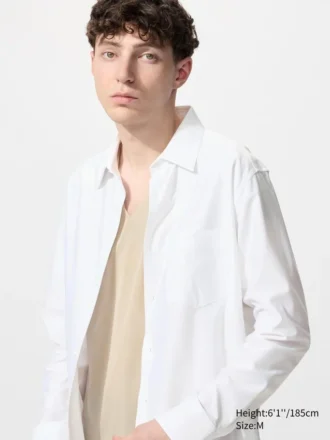 T-shirt da uomo AIRism in rete anti-odore | Scollo a V