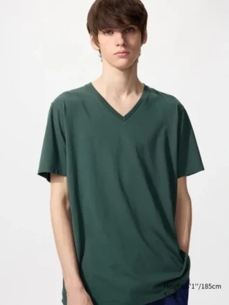 T-shirt da uomo con scollo a V in Supima Cotton