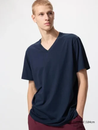 T-shirt da uomo con scollo a V in Supima Cotton