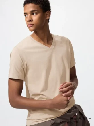 T-shirt da uomo con scollo a V in Supima Cotton