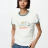 T-shirt grafica da donna con personaggi allegri UT T-shirt grafica da donna con personaggi allegri UT