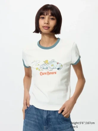 T-shirt grafica da donna con personaggi allegri UT