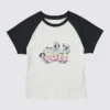 T-shirt grafica da donna con personaggi allegri UT