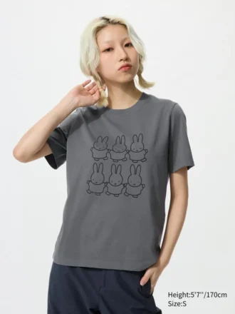 T-shirt grafica da donna Miffy in Bloom UT