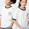 T-shirt grafica in cotone AIRism per bambini
