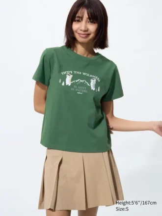 T-shirt grafica Mofusand Ut da donna