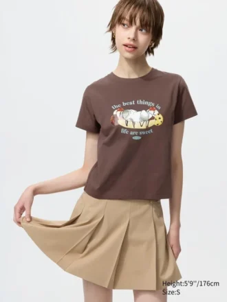 T-shirt grafica Mofusand Ut da donna
