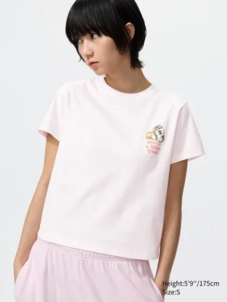 T-shirt grafica Mofusand Ut da donna