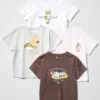 T-shirt grafica Mofusand Ut da donna