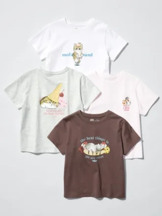 T-shirt grafica Mofusand Ut da donna