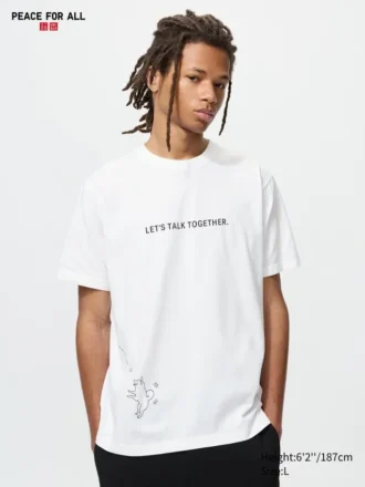 T-shirt grafica unisex Peace for All | Hideki Kuriyama