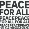 T-shirt grafica unisex Peace for All | Kashiwa Sato T-shirt grafica unisex Peace for All | Kashiwa Sato