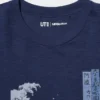 T-shirt grafica unisex Ukiyo-E Blue UT T-shirt grafica unisex Ukiyo-E Blue UT