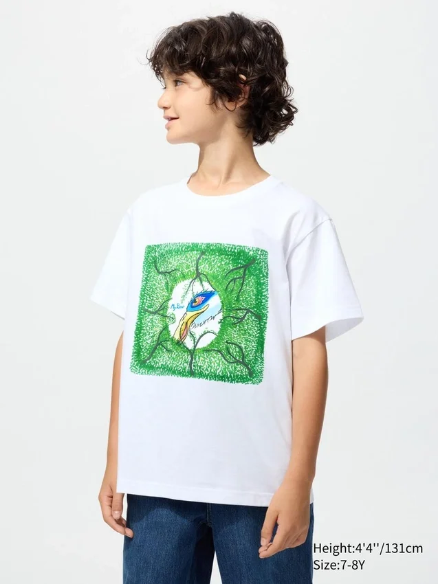 T-shirt grafica UT per bambini Studio Ghibli | Il ragazzo e l’airone T-shirt grafica UT per bambini Studio Ghibli | Il ragazzo e l’airone
