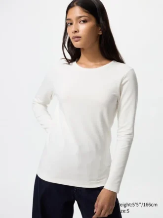 T-shirt HEATTECH in cotone da donna | Extra calda